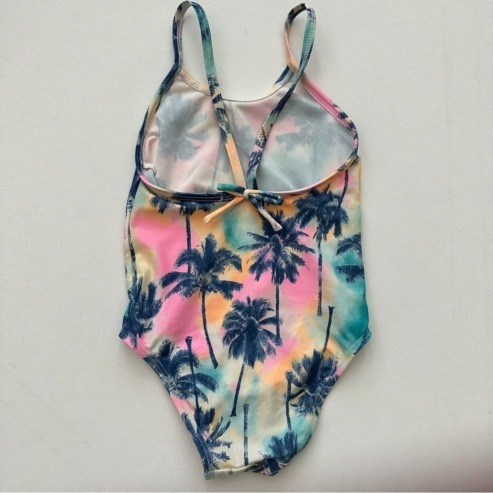 Old Navy Toddler Girl Palm Print One Piece Swimsuit Size 3T